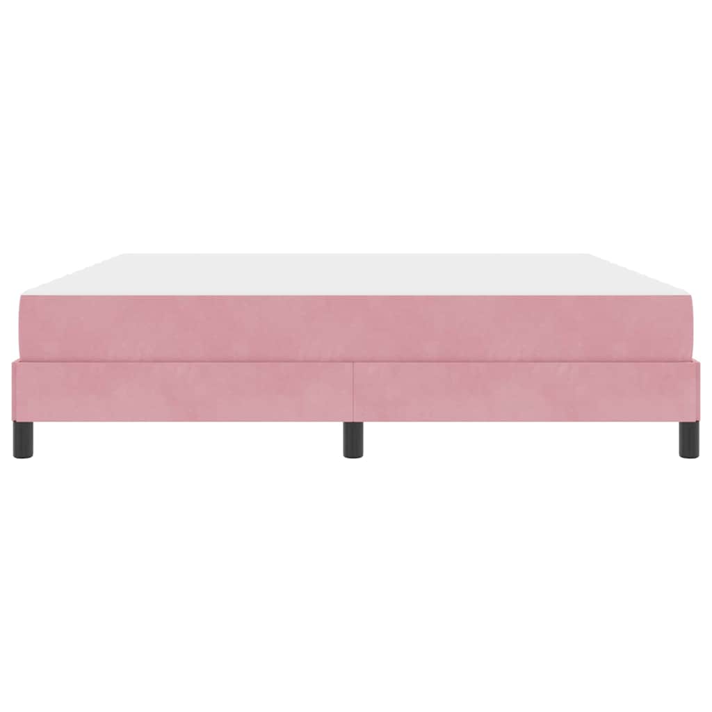 Boxspringbed met matras Roze 180 x 210 cm Stof