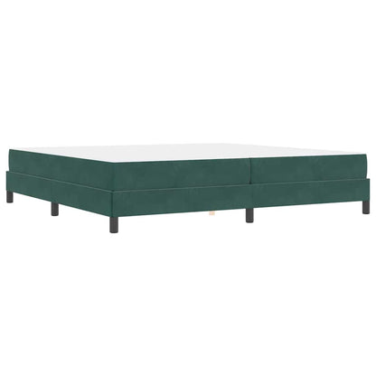 Boxspringbed met matras Donkergroen 200 x 210 cm Fluweel