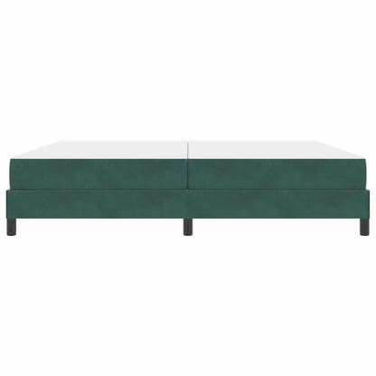 Boxspringbed met matras Donkergroen 200 x 210 cm Fluweel