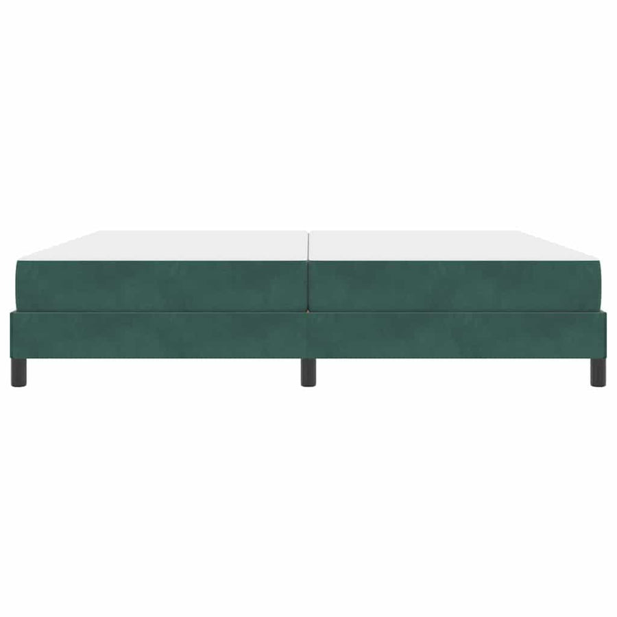 Boxspringbed met matras Donkergroen 200 x 210 cm Fluweel