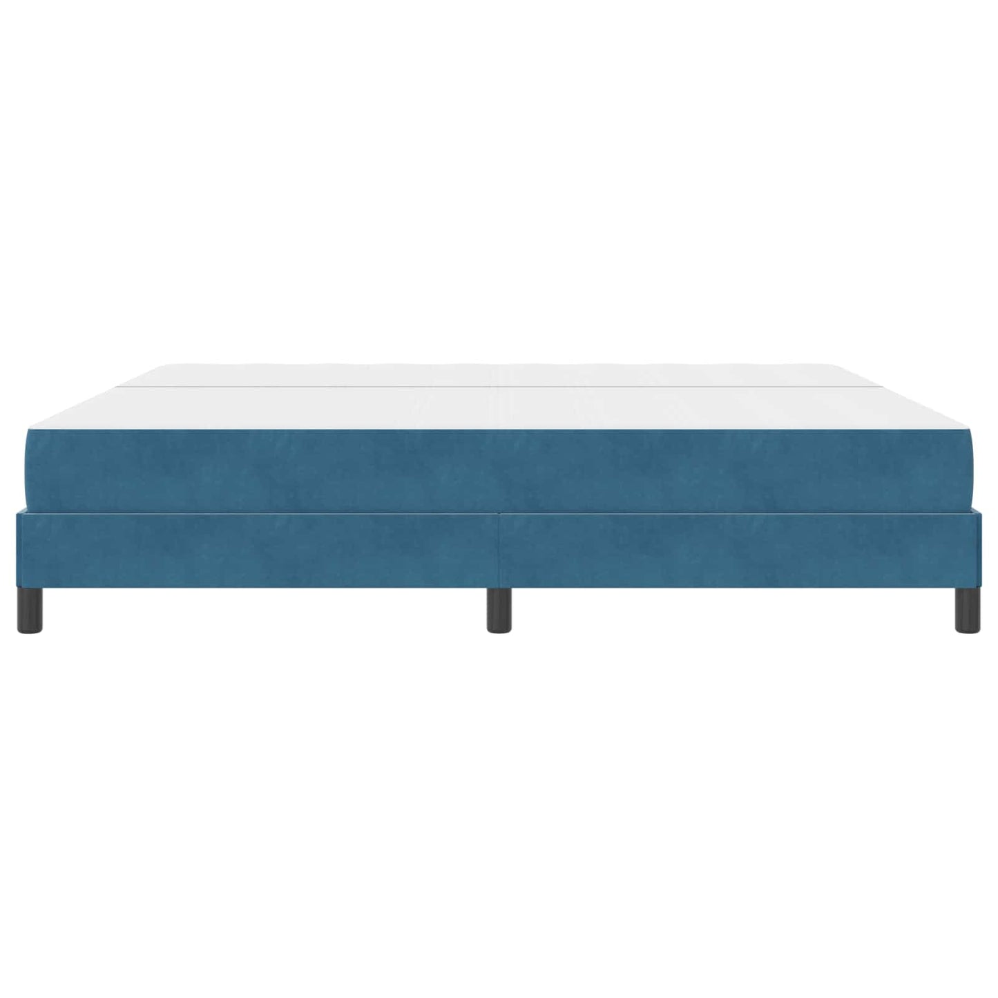 Boxspringbed met matras Donkerblauw 200 x 210 cm Stof