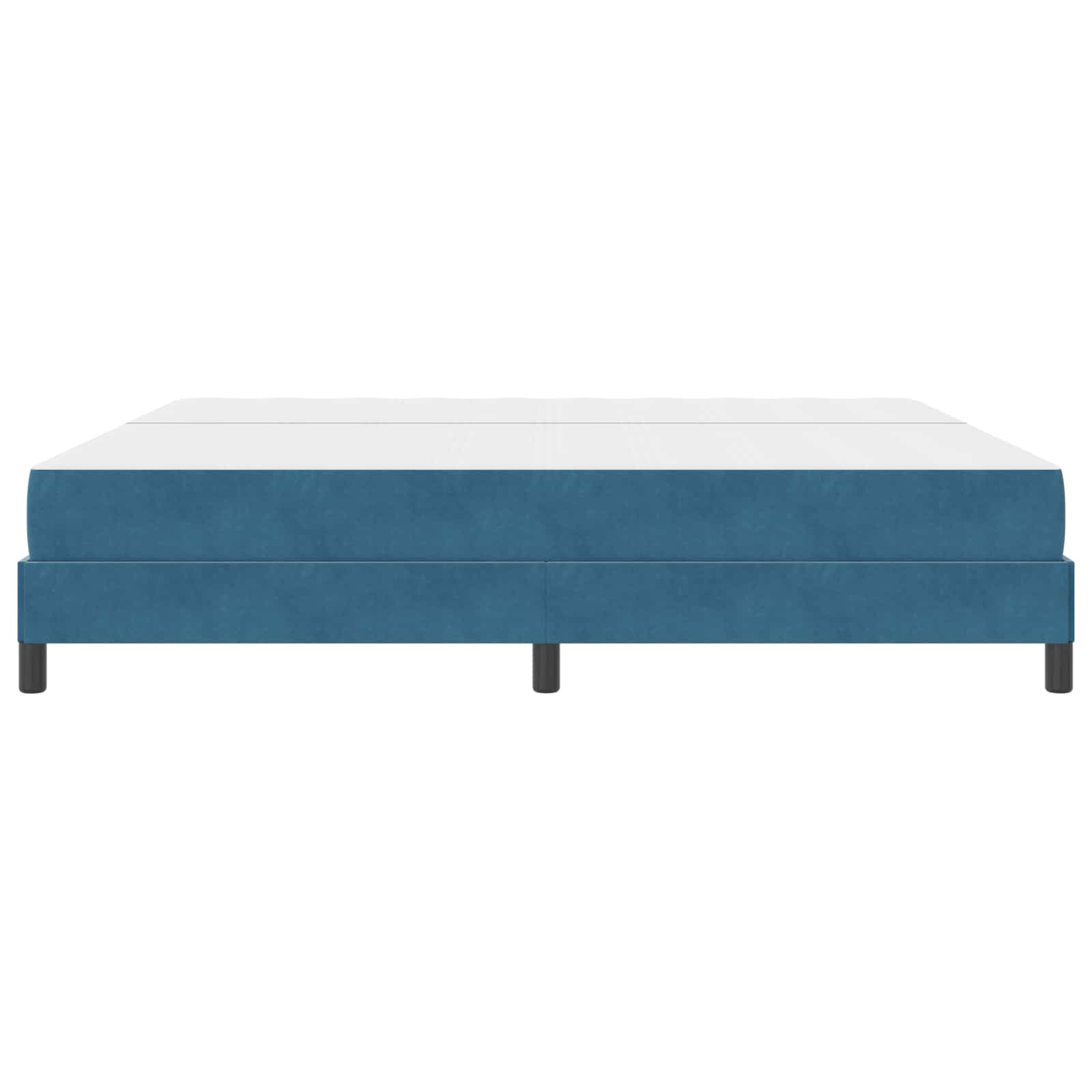 Boxspringbed met matras Donkerblauw 200 x 210 cm Stof