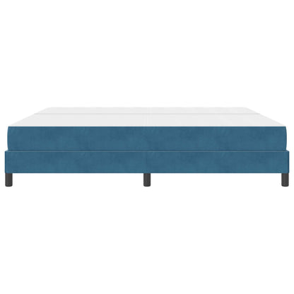 Boxspringbed met matras Donkerblauw 200 x 210 cm Stof