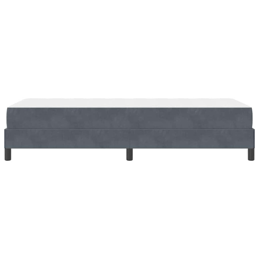 Boxspringbed met matras Donkergrijs 80 x 220 cm Fluweel