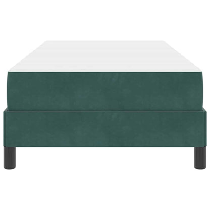 Boxspringbed met matras Donkergroen 80 x 220 cm Fluweel