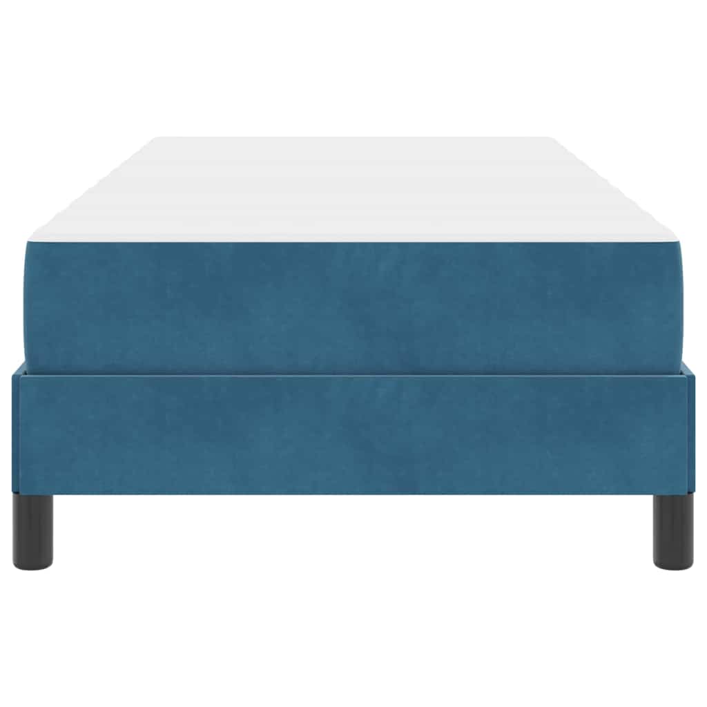 Boxspringbed met matras Donkerblauw 80 x 220 cm Fluweel