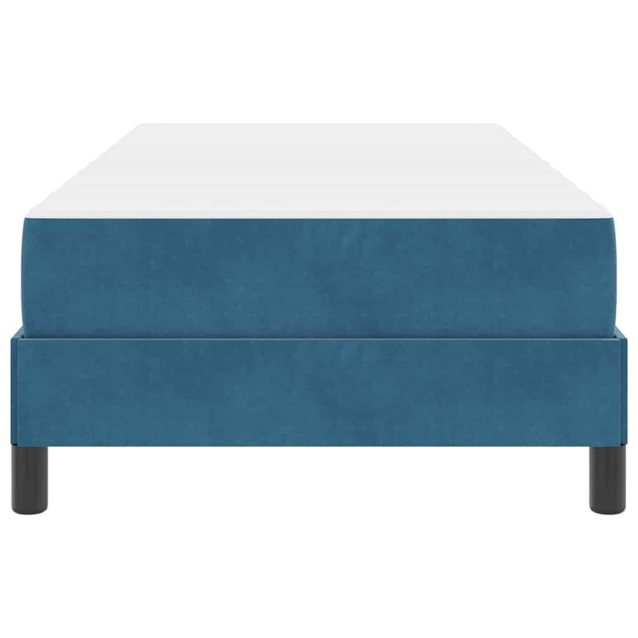 Boxspringbed met matras Donkerblauw 80 x 220 cm Fluweel