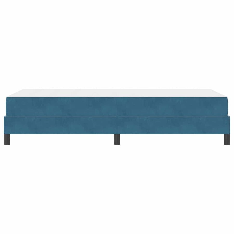 Boxspringbed met matras Donkerblauw 80 x 220 cm Fluweel