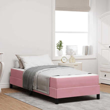 Boxspringbed met matras Roze 90 x 220 cm Fluweel