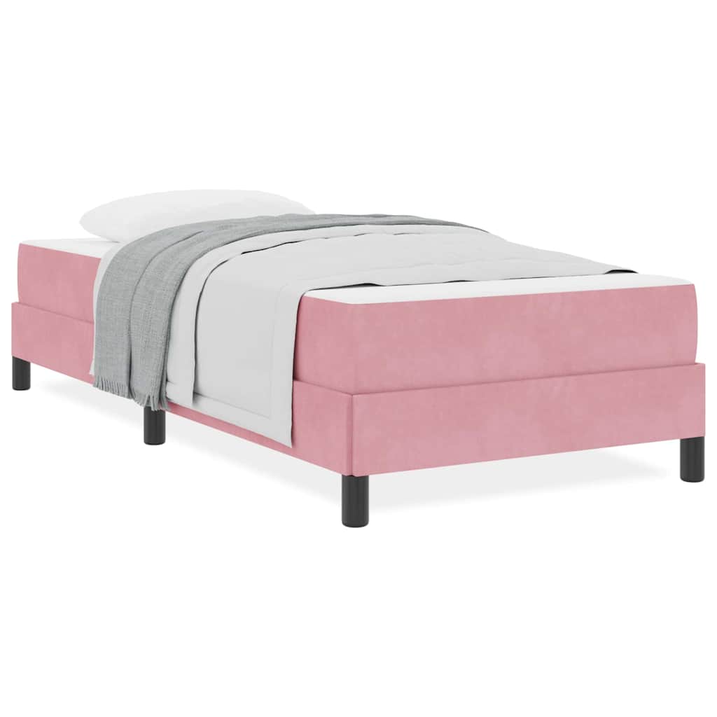 Boxspringbed met matras Roze 100 x 220 cm Fluweel