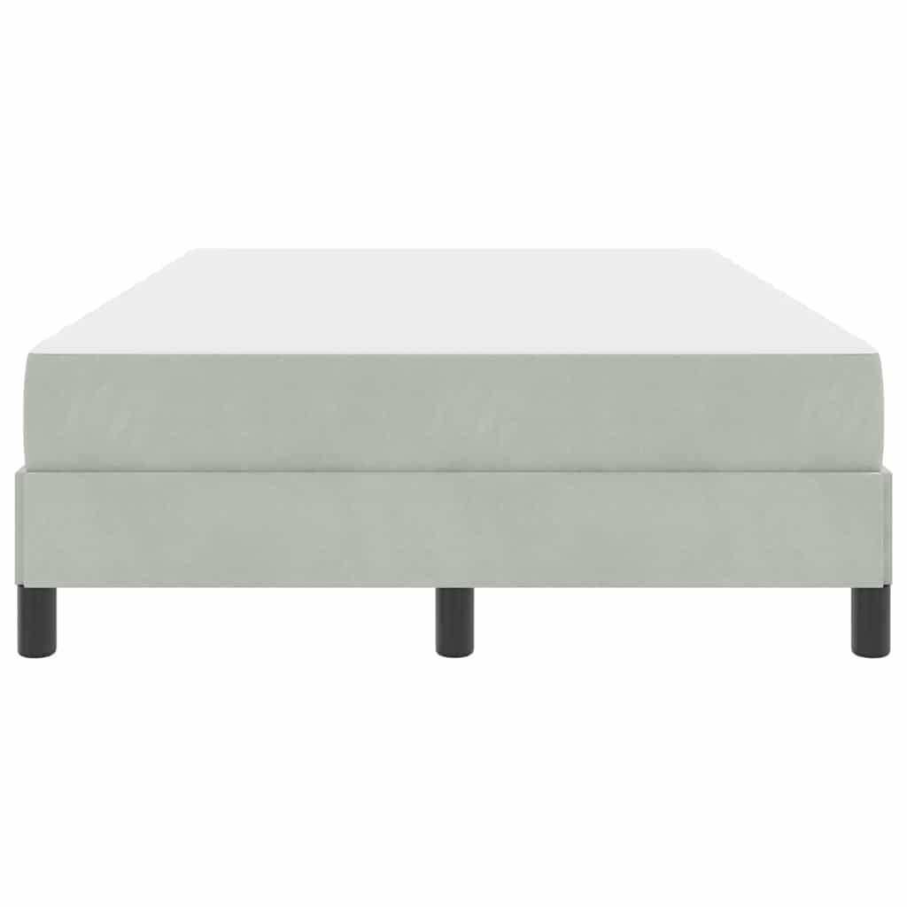 Boxspringbed met matras Lichtgrijs 120 x 220 cm Stof