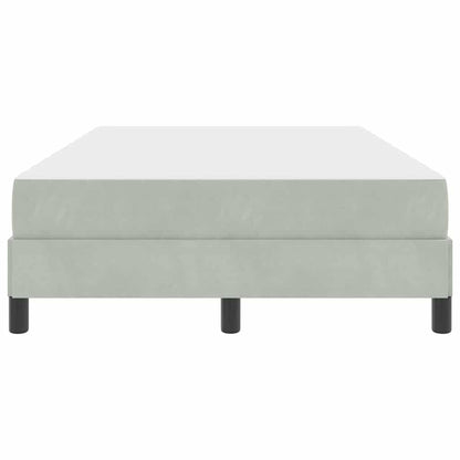 Boxspringbed met matras Lichtgrijs 120 x 220 cm Stof