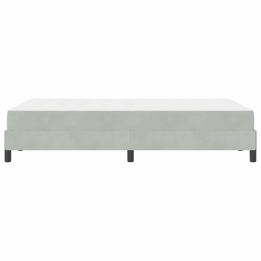 Boxspringbed met matras Lichtgrijs 120 x 220 cm Stof