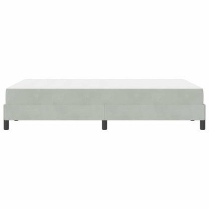 Boxspringbed met matras Lichtgrijs 120 x 220 cm Stof