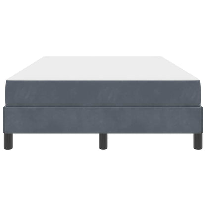 Boxspringbed met matras Donkergrijs 120 x 220 cm Stof