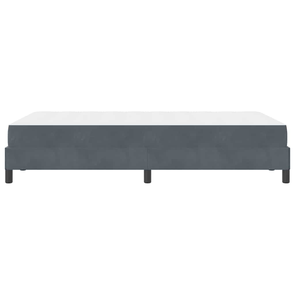 Boxspringbed met matras Donkergrijs 120 x 220 cm Stof