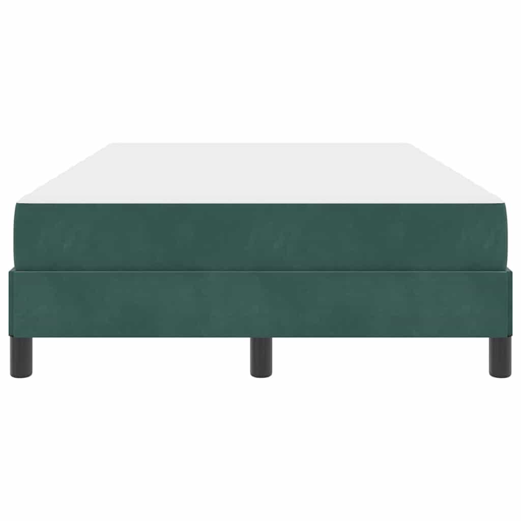 Boxspringbed met matras Donkergroen 120 x 220 cm Stof