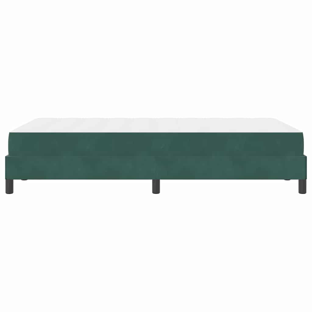 Boxspringbed met matras Donkergroen 120 x 220 cm Stof