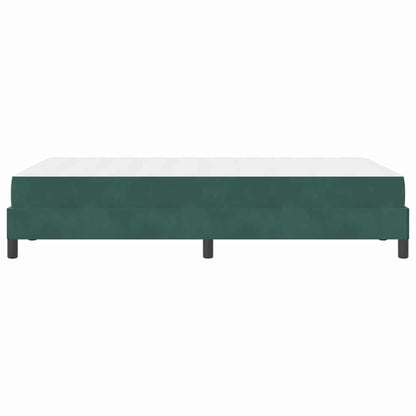 Boxspringbed met matras Donkergroen 120 x 220 cm Stof