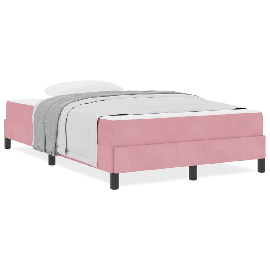 Boxspringbed met matras Roze 120 x 220 cm Fluweel