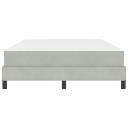 Boxspringbed met matras Lichtgrijs 160 x 220 cm Stof