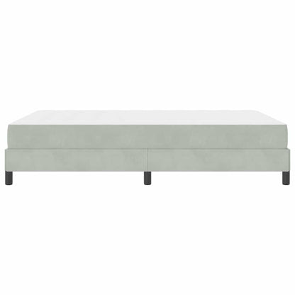 Boxspringbed met matras Lichtgrijs 160 x 220 cm Stof