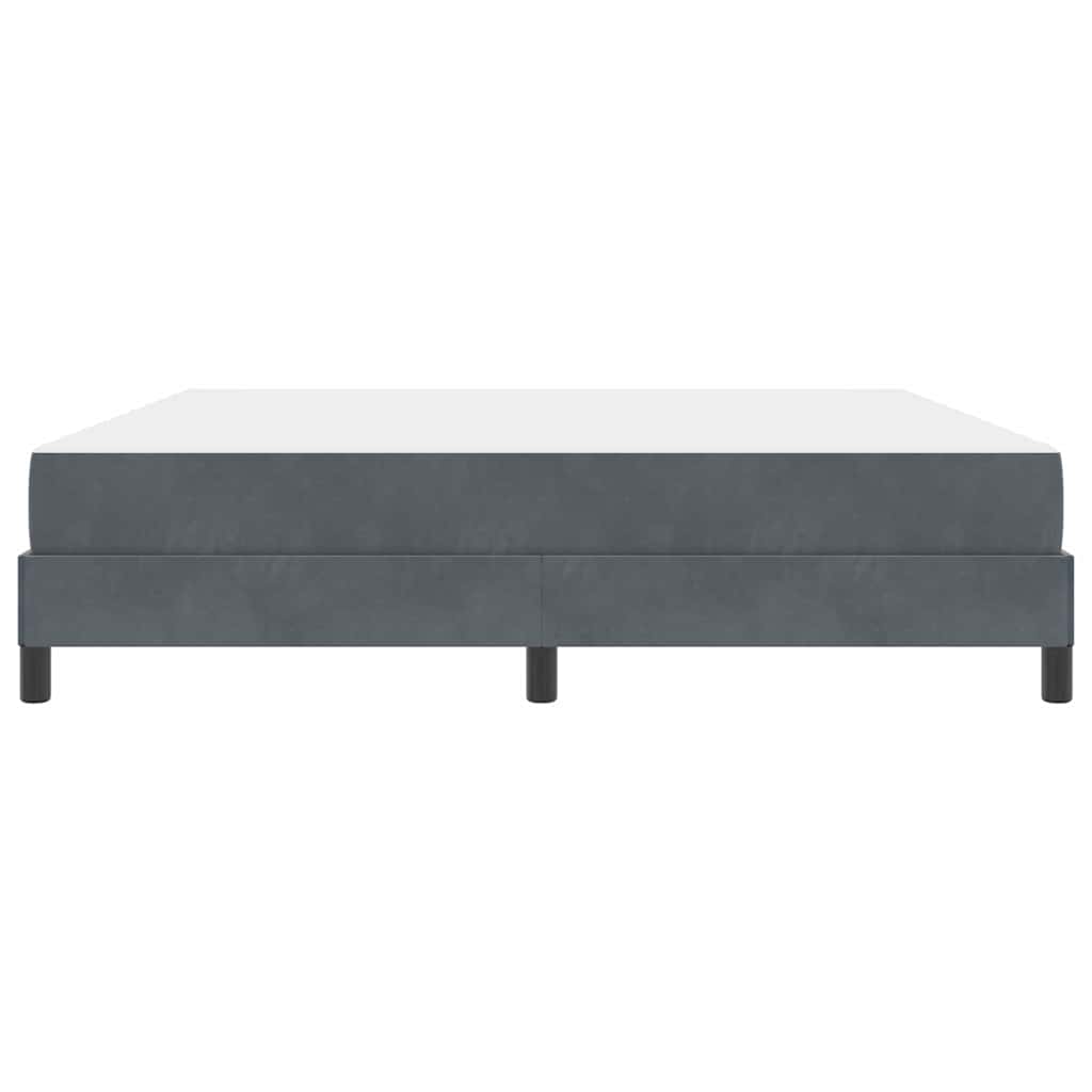 Boxspringbed met matras Donkergrijs 180 x 220 cm Stof