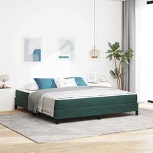 Boxspringbed Met Matras Stof Donkergroen 180 x 220 cm