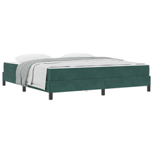 Boxspringbed Met Matras Stof Donkergroen 180 x 220 cm
