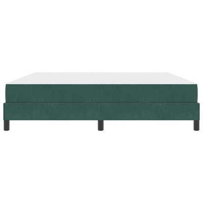 Boxspringbed Met Matras Stof Donkergroen 180 x 220 cm