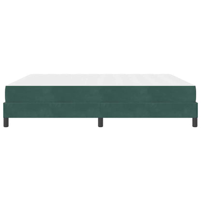 Boxspringbed Met Matras Stof Donkergroen 180 x 220 cm