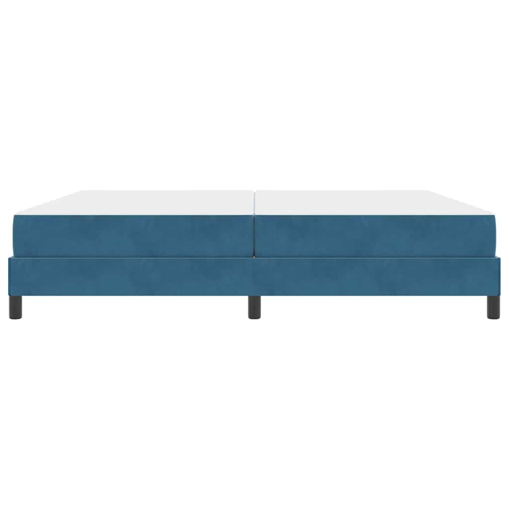 Boxspringbed met matras Donkerblauw 200 x 220 cm Stof