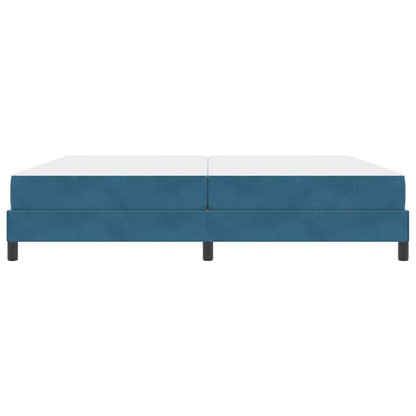 Boxspringbed met matras Donkerblauw 200 x 220 cm Stof