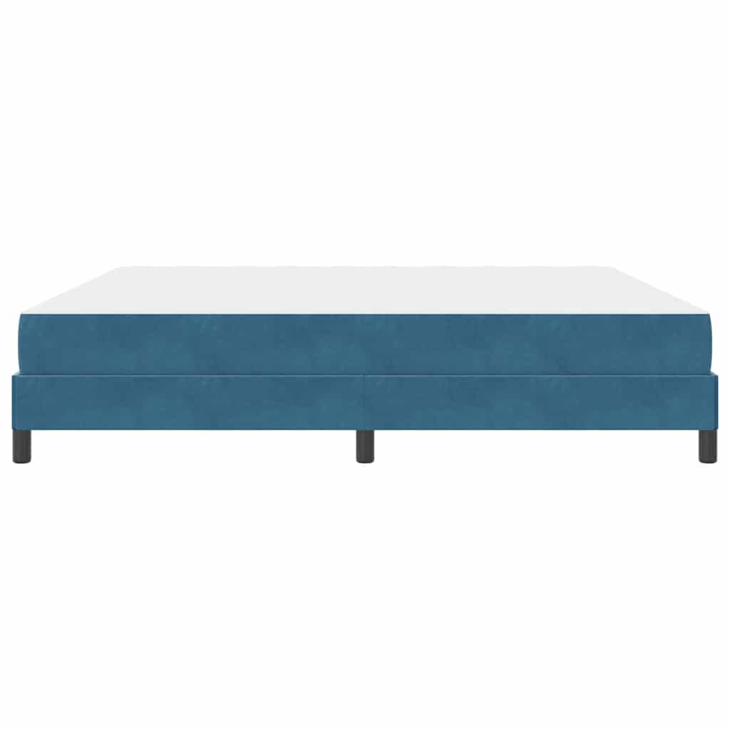 Boxspringbed met matras Donkerblauw 200 x 220 cm Stof