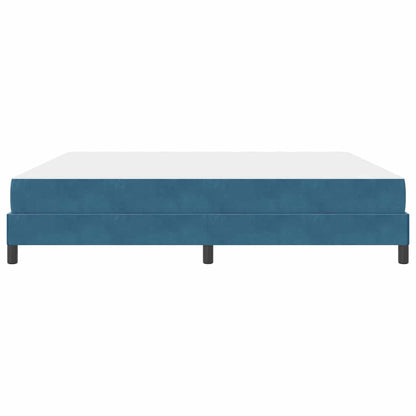 Boxspringbed met matras Donkerblauw 200 x 220 cm Stof