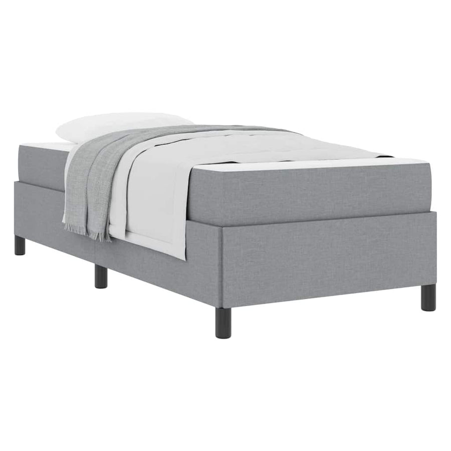 Boxspring bed Lichtgrijs, Zwart 80 x 200 cm