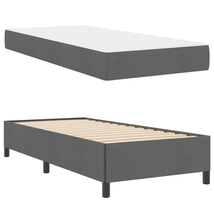 Boxspring bed Donkergrijs, Zwart 80 x 200 cm