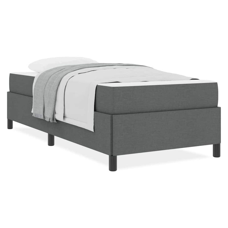 Boxspring bed Donkergrijs, Zwart 80 x 200 cm