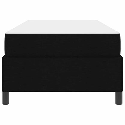 Boxspring bed Zwart, Zwart 80 x 200 cm Stof, Engineered Hout