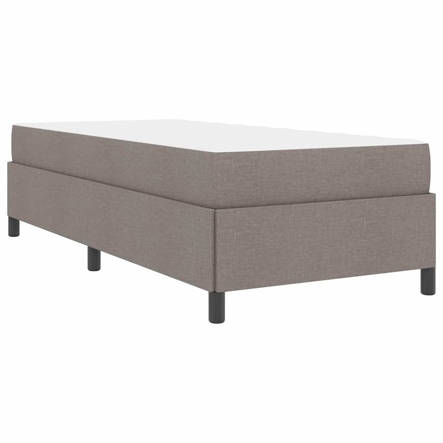 Boxspring bed Taupe, Zwart 80 x 200 cm Stof, Engineered Hout