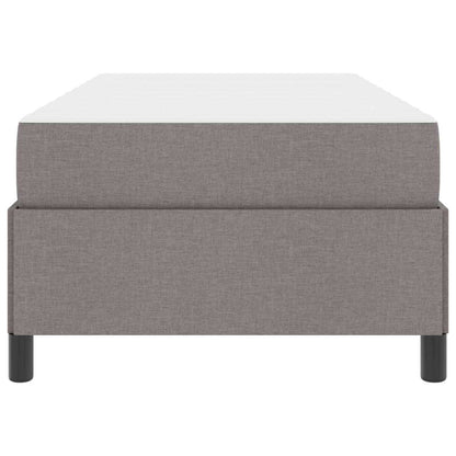 Boxspring bed Taupe, Zwart 80 x 200 cm Stof, Engineered Hout