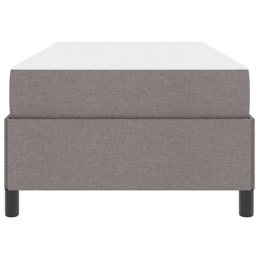 Boxspring bed Taupe, Zwart 80 x 200 cm Stof, Engineered Hout