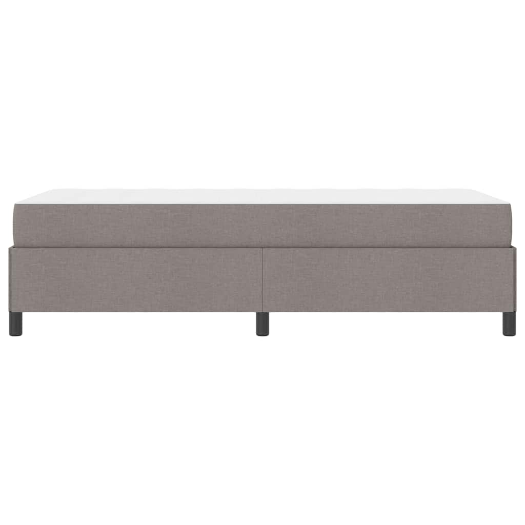 Boxspring bed Taupe, Zwart 80 x 200 cm Stof, Engineered Hout