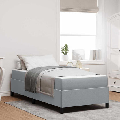 Boxspring bed Lichtgrijs, Zwart 90 x 190 cm