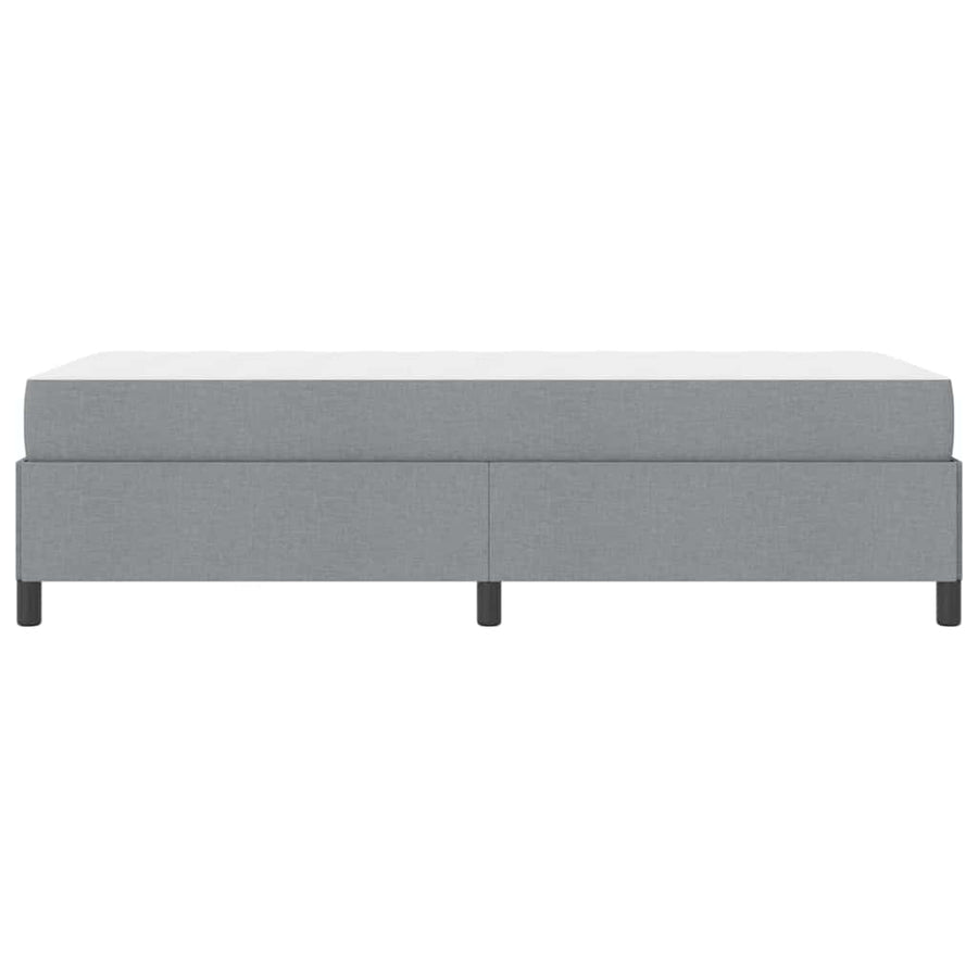 Boxspring bed Lichtgrijs, Zwart 90 x 190 cm