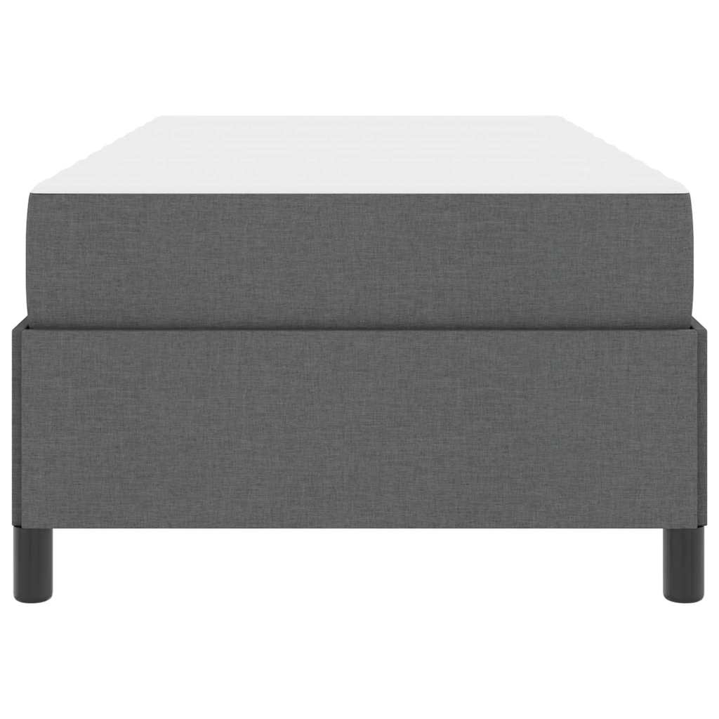 Boxspring bed Donkergrijs, Zwart 90 x 190 cm