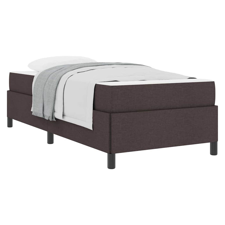 Boxspring bed Lichtgrijs, Zwart 90 x 190 cm