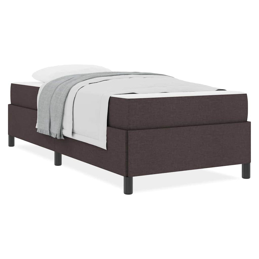 Boxspring bed Lichtgrijs, Zwart 90 x 190 cm