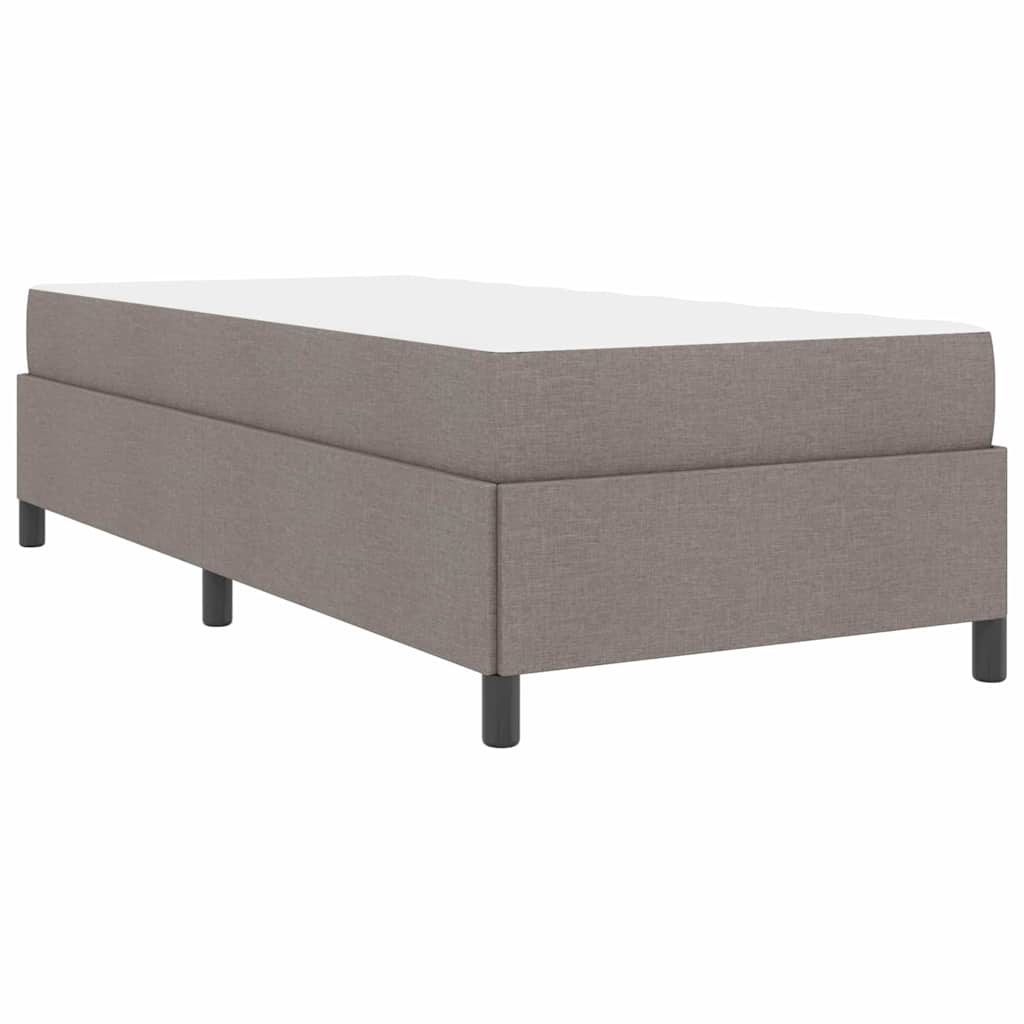 Boxspring bed Taupe, Zwart 90 x 190 cm Stof, Engineered Hout