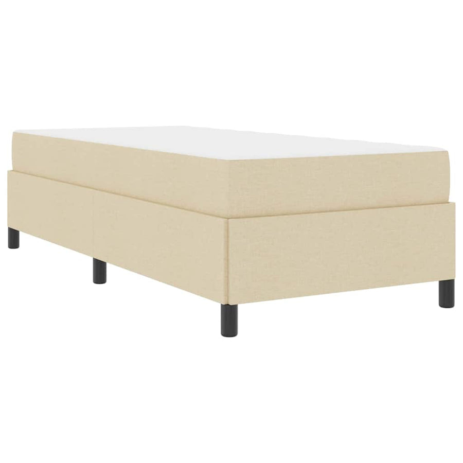 Boxspring bed Taupe, Zwart 90 x 190 cm Stof, Engineered Hout